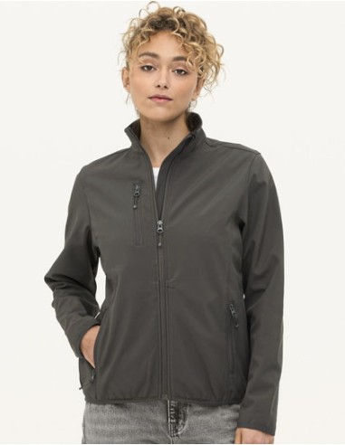 SOL-03828-Womens Falcon Zipped Softshell Jacket